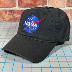 Embroidered NASA Space Black Adjustable Hat Baseball Dad Cap - Brand New - NWT